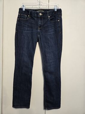 Express Stella Low Rise Skinny Jeans 8S Short Dark Wash Stretch Y2K Denim